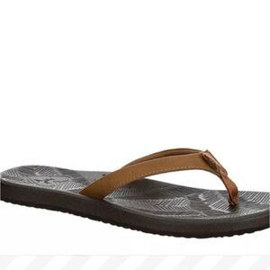 Reef Zen Love Flip Flop Sandals- Brown/Tobacco